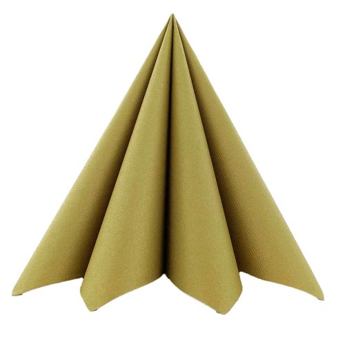 Sovie Stofligende Serviet 40x40cm 12stk – Guld