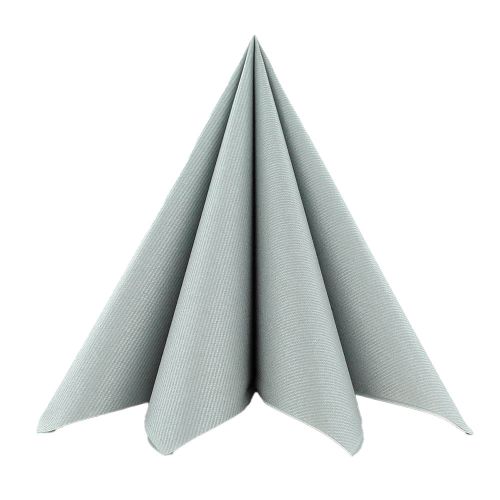 Sovie Stofligende Serviet 40x40cm 12stk – Sølv