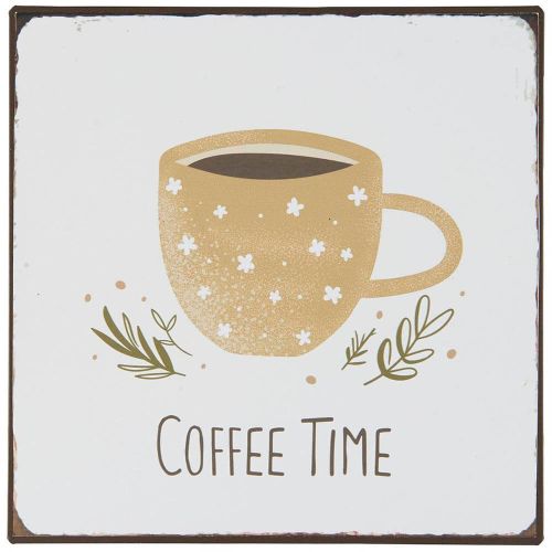 Metalskilt - Coffee Time