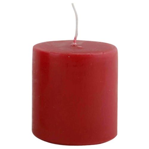 Bloklys 6x7cm - Mørkerød