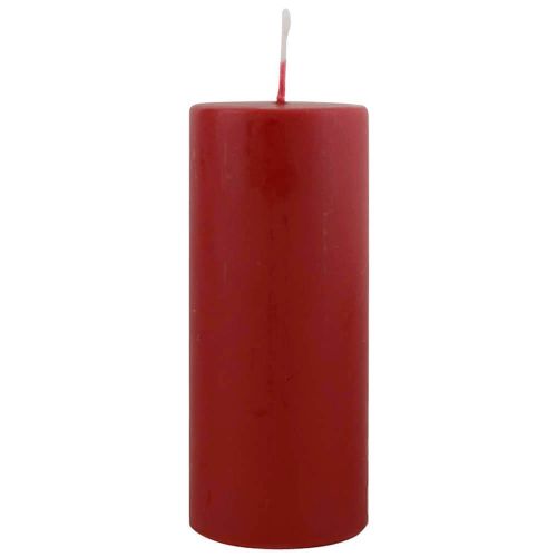 Bloklys 6x15cm - Mørkerød