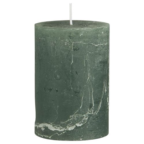 Rustik bloklys mosgrøn 6,8x10cm