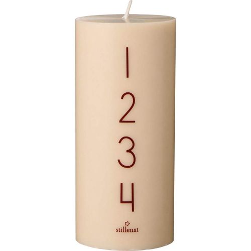 Adventslys Svanemærket kit 1-4 rustic brown tal