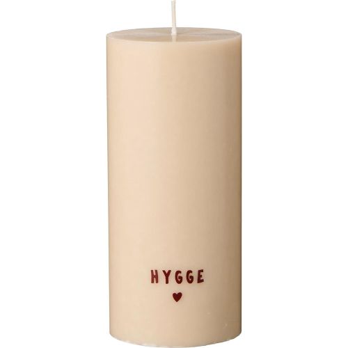 Bloklys Svanemærket kit med rustic brown tekst "hygge"