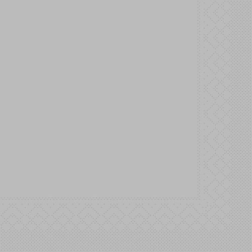 Sovie 33x33 3-lags 20stk serviet - Sølv