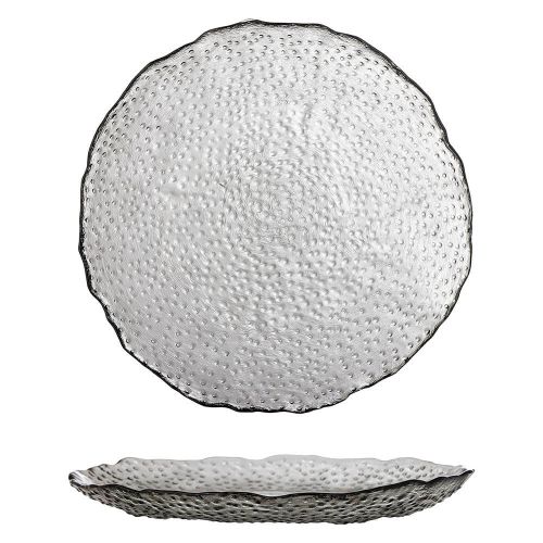 Catia Tallerken Grå Glas - 27cm