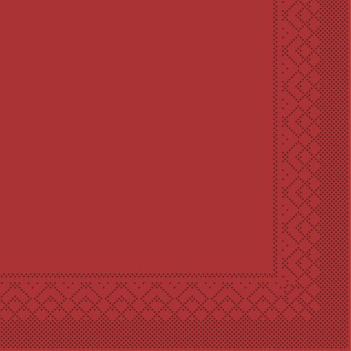 Sovie 40x40 3-lags 20stk serviet - Rød