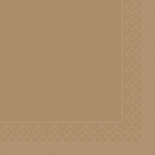 Sovie 33x33cm 3-lags 20stk serviet - Kobber/Bronze