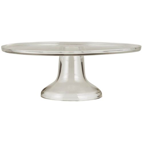 Lagkagefad på fod af glas