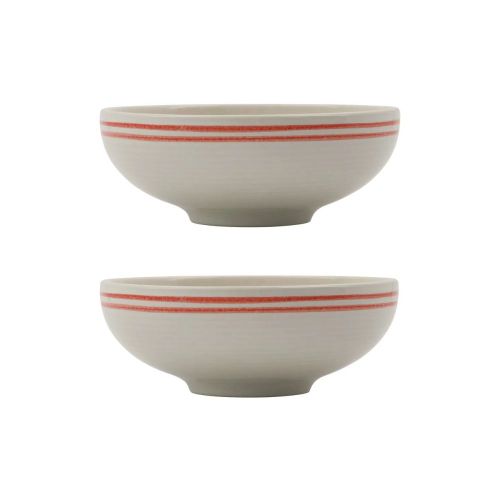 Nicolas Vahé Bistro Skål 2stk - Hvid / Rød