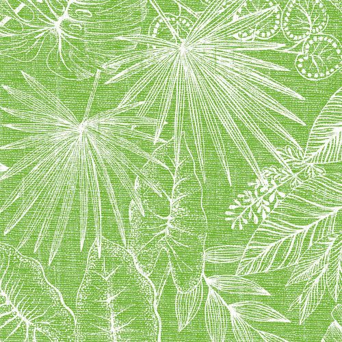 Mank Stofligende Middagsserviet 50stk - Kona Oliven