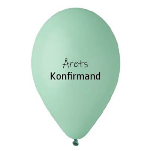 Ballon Årets Konfirmand 10stk - Aqua