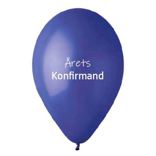 Ballon Årets Konfirmand 10stk - Mørkeblå