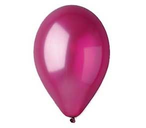 Ballon 10stk - Mørkerød