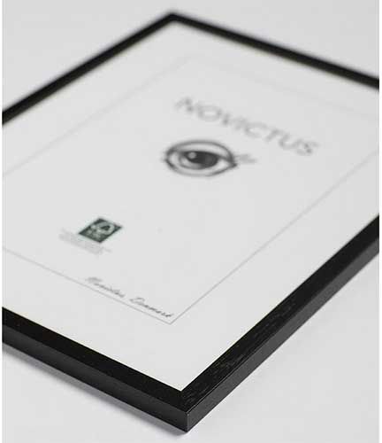 Billedramme 30x40 Egetræ - Sortmalet