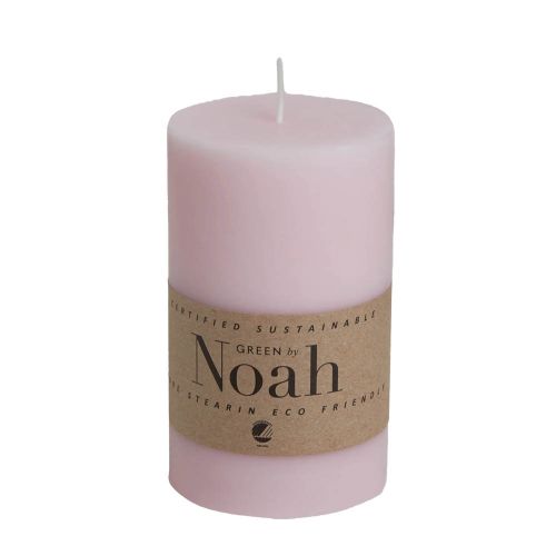 GreenByNoah Bloklys Ligth Pink - Økologisk lys 7x12cm