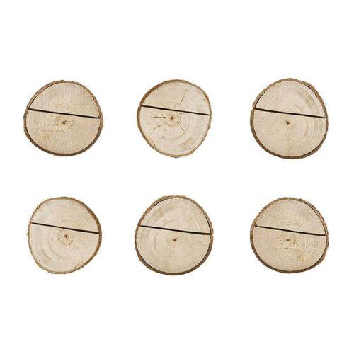 Bordkort holder birketræ - 6stk
