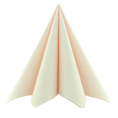 Sovie stofligende serviet 40x40 cm - 12stk Creme