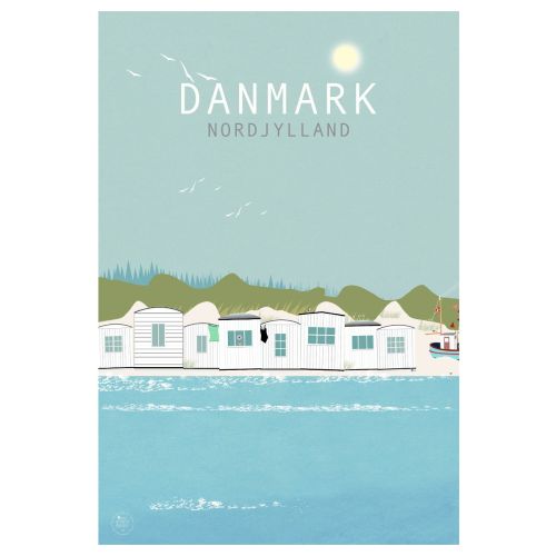 Lydia Wienberg Byplakat 50x70cm - Danmark Nordjylland