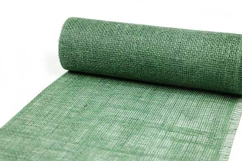 Decojute bordløber 5m x 30cm - Mørkegrøn