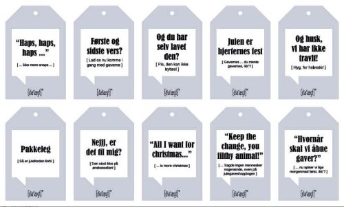 Dialægt ‘Til- og fra-kort’ - 10stk