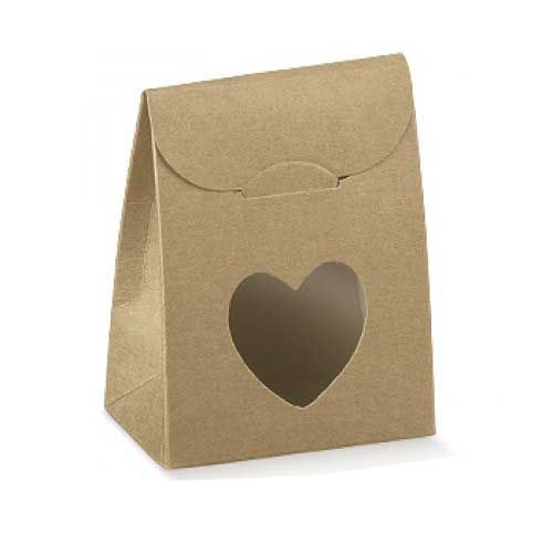 Æske genbrugspap med hjerte 10 stk