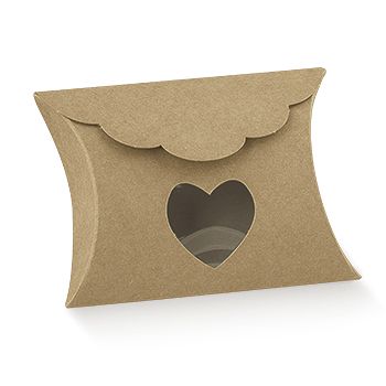Æske genbrugspapir med hjerte 10 stk 