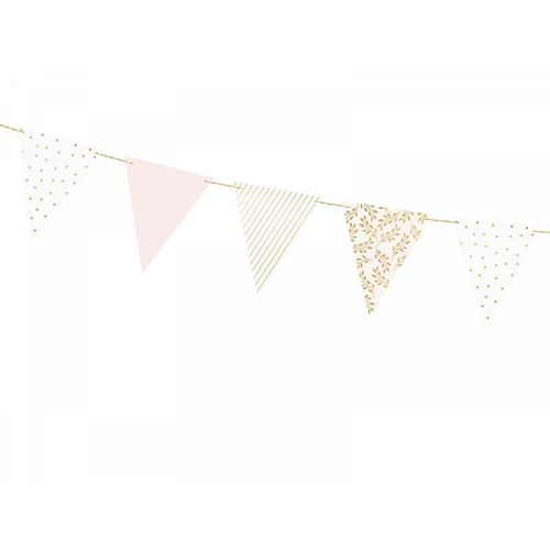 Guirlande hvid mix vimpler