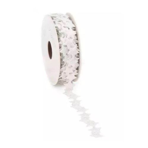 Luster Star bånd stjerner 5m - Hvid