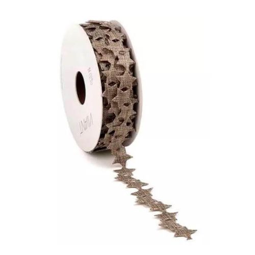 Luster Star bånd stjerner 5m - Brun