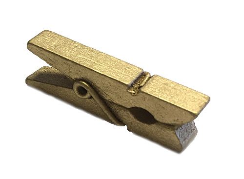 Klemme i træ - Guld