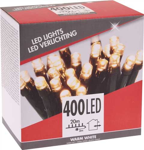 Lyskæde 400 LED lys