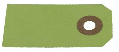 Manilla - 50 stk - lime 8x4 cm