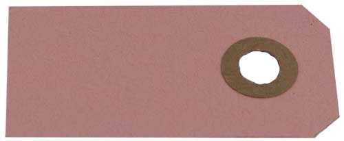 Manilla - 50 stk - lyserød 8x4 cm