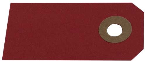 Manilla - 50 stk - Rød 8x4cm