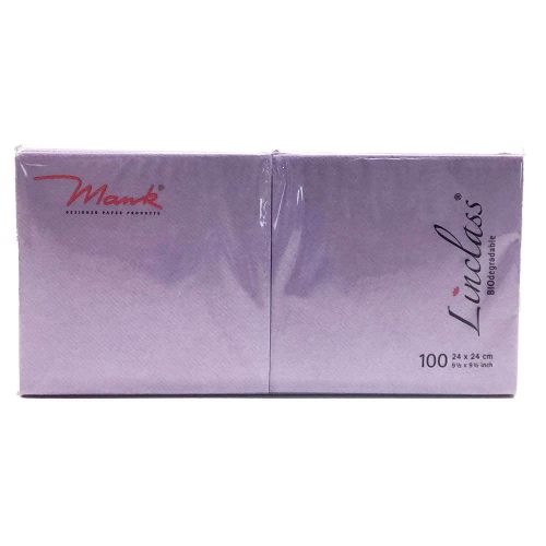 Mank Stofligende Kaffeserviet 100stk - Lilla
