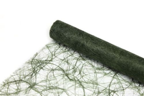 Sizoweb bordløber - 30 cm x 25 meter - Mosgrøn
