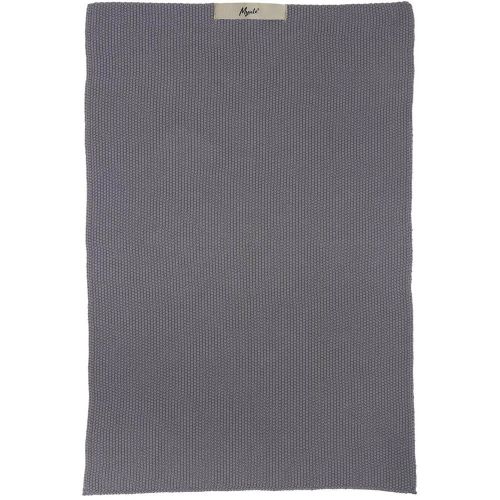 Håndklæde Mynte Strikket - Mørkegrå