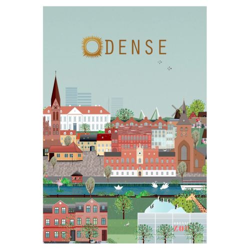 Lydia Wienberg Byplakat 50x70cm - Odense