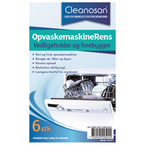Cleanosan tabs - Opvaskemaskinerens
