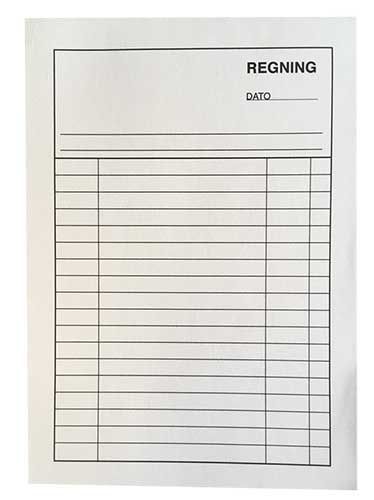 Regningsblok - 100stk