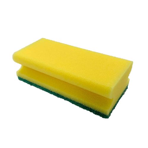 Skuresvamp 10stk - Gul/grøn