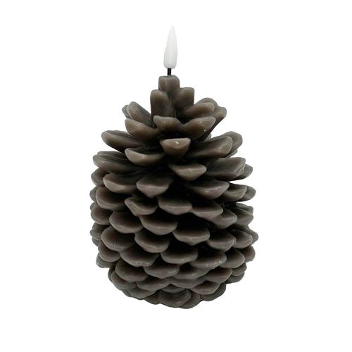 Deluxe LED Lys Kogle 10x13cm - Brun