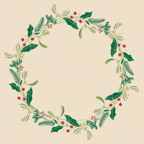 Mank Serviet 40x40cm 50stk - Isabell Pebble Stone