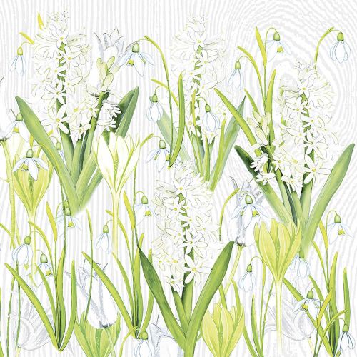 Mank Stofligende Middagsserviet 50stk - Amelie