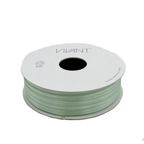 Satin Bånd 3mm x 50m - Mintgrøn