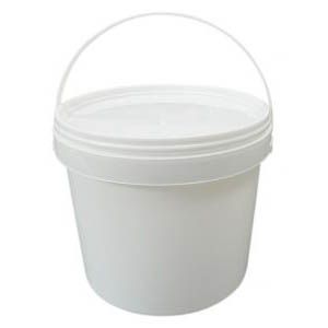 Spand med låg og hank - Hvid - 11,3 liter FORUDBESTILLING 20-03-2026