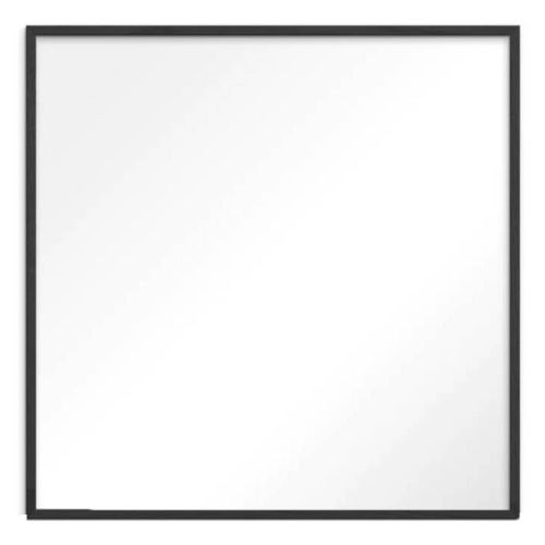 Spejl Sort Egetræ - 50x50cm