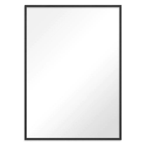 Spejl Sort Egetræ - 70x100cm