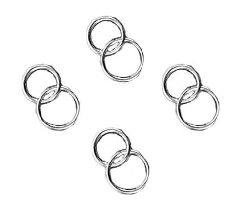 Sølvringe strø - 20stk